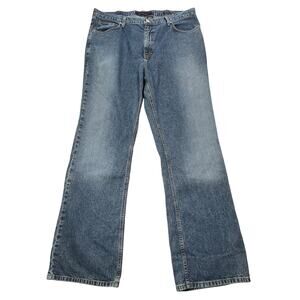 Vintage Calvin Klein Jeans Men 38 x 33 Blue Denim 100% Cotton Boot Cut US Fabric